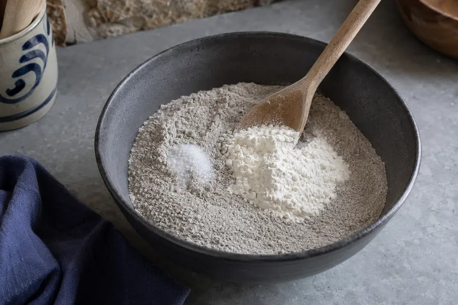 Mélanger les farines — Galettes de blé noir