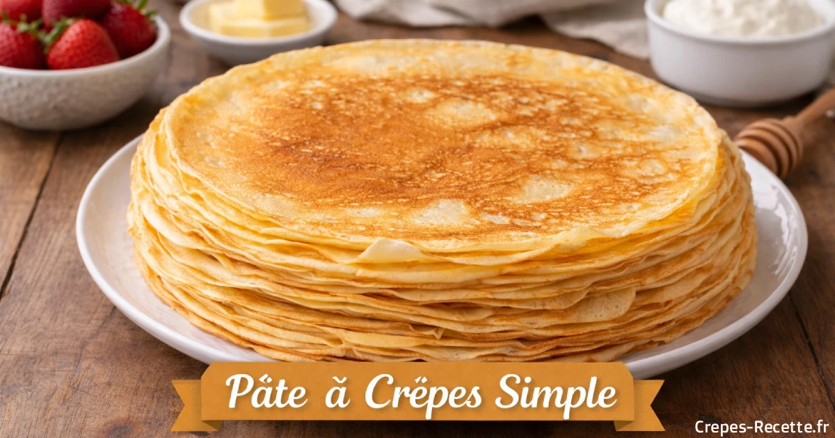 Pâte à Crêpes Simple